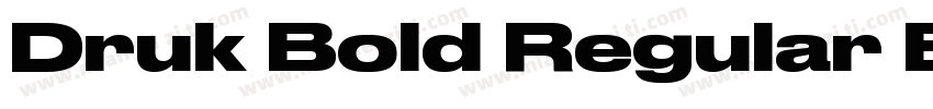 Druk Bold Regular Bo字体转换